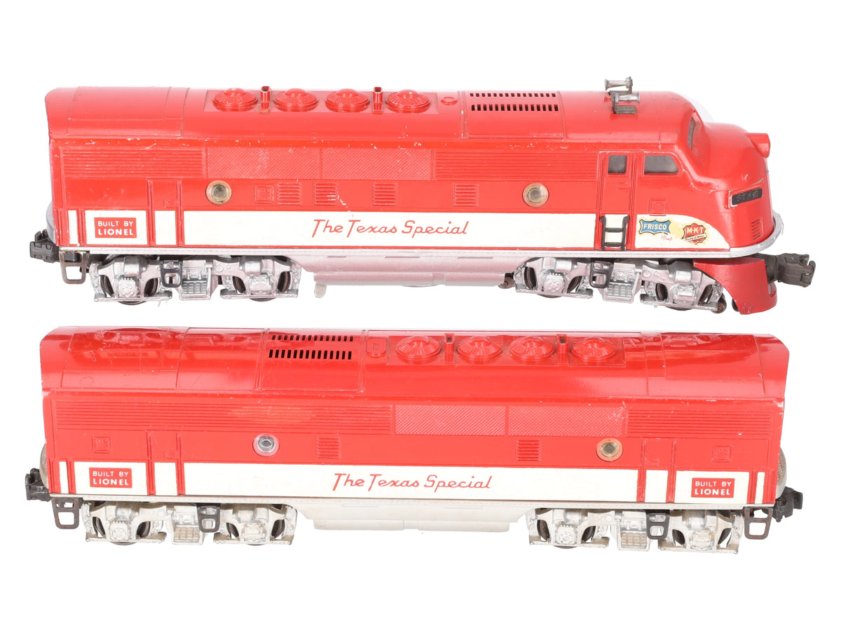 Lionel 2245 Vintage O Gauge Texas Special F-3 AB Diesel Set EX