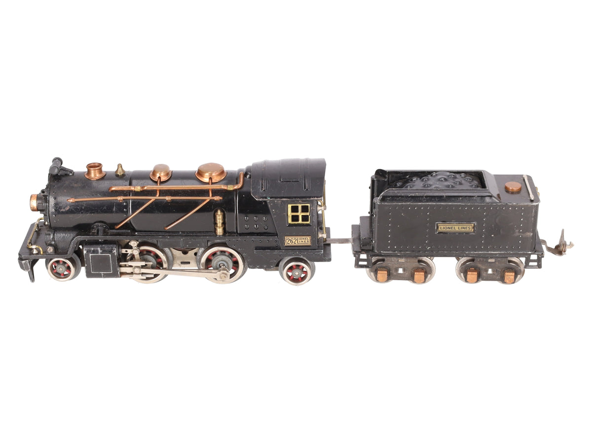 Lionel 262 Vintage O Prewar 2-4-2 Steam Locomotive & 262T Tender
