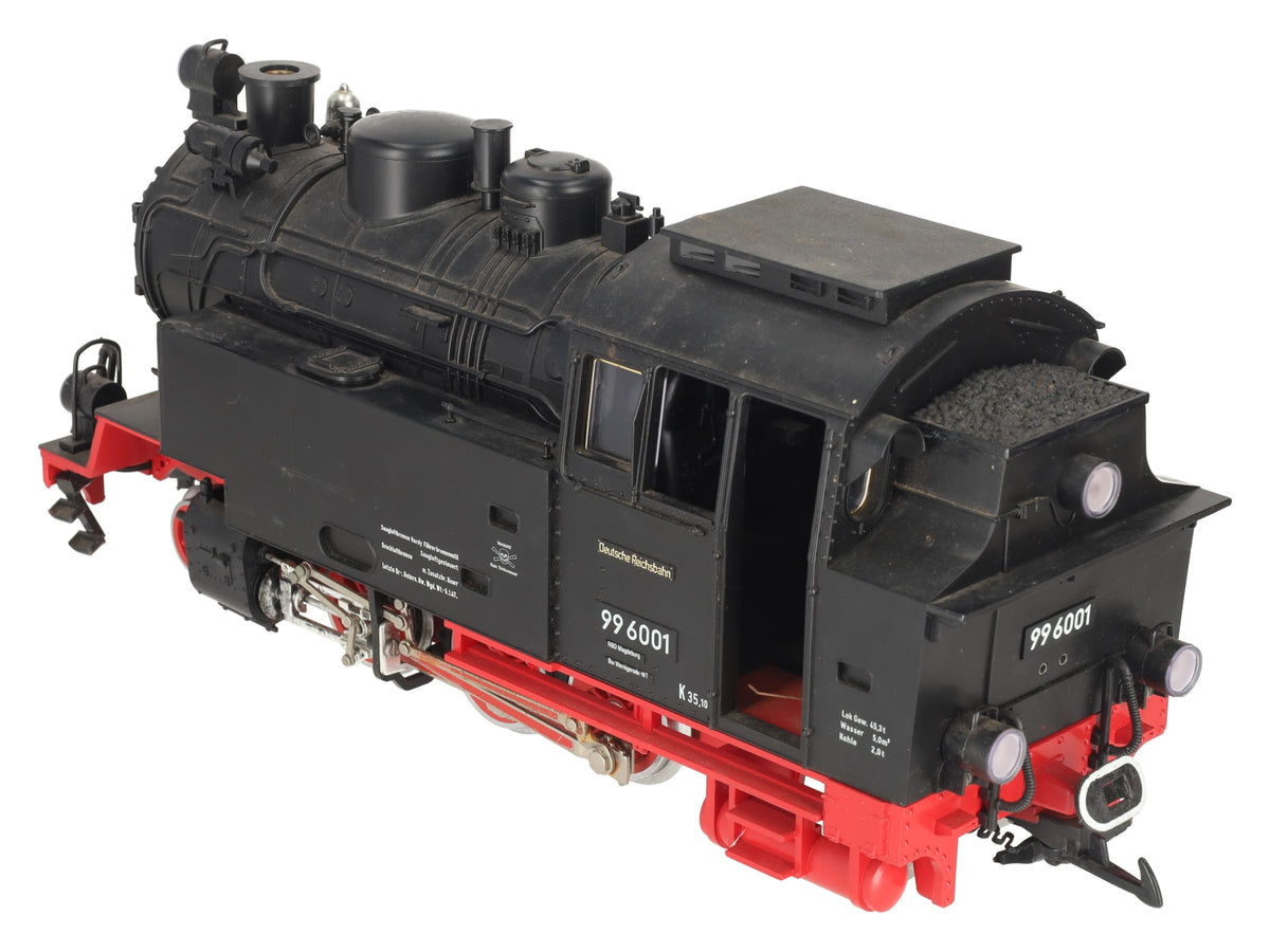 LGB 2080S G Scale 2-6-2 Powered Tank Steam Locomotive w/Sound #99 6001