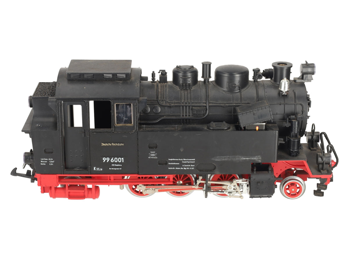 LGB 2080S G Scale 2-6-2 Powered Tank Steam Locomotive w/Sound #99 6001