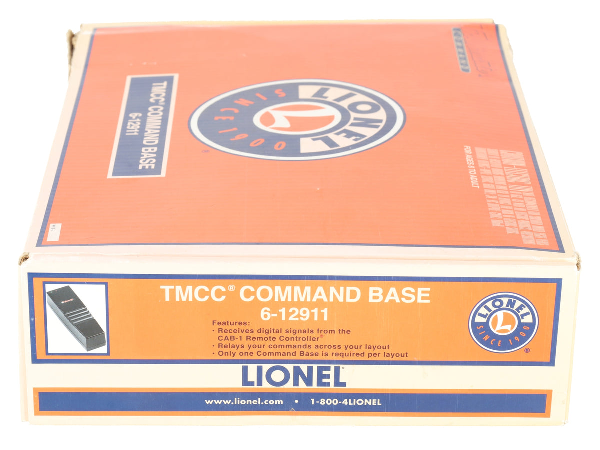 Lionel 6-12911 O Gauge TMCC Trainmaster Command Base VG/Box