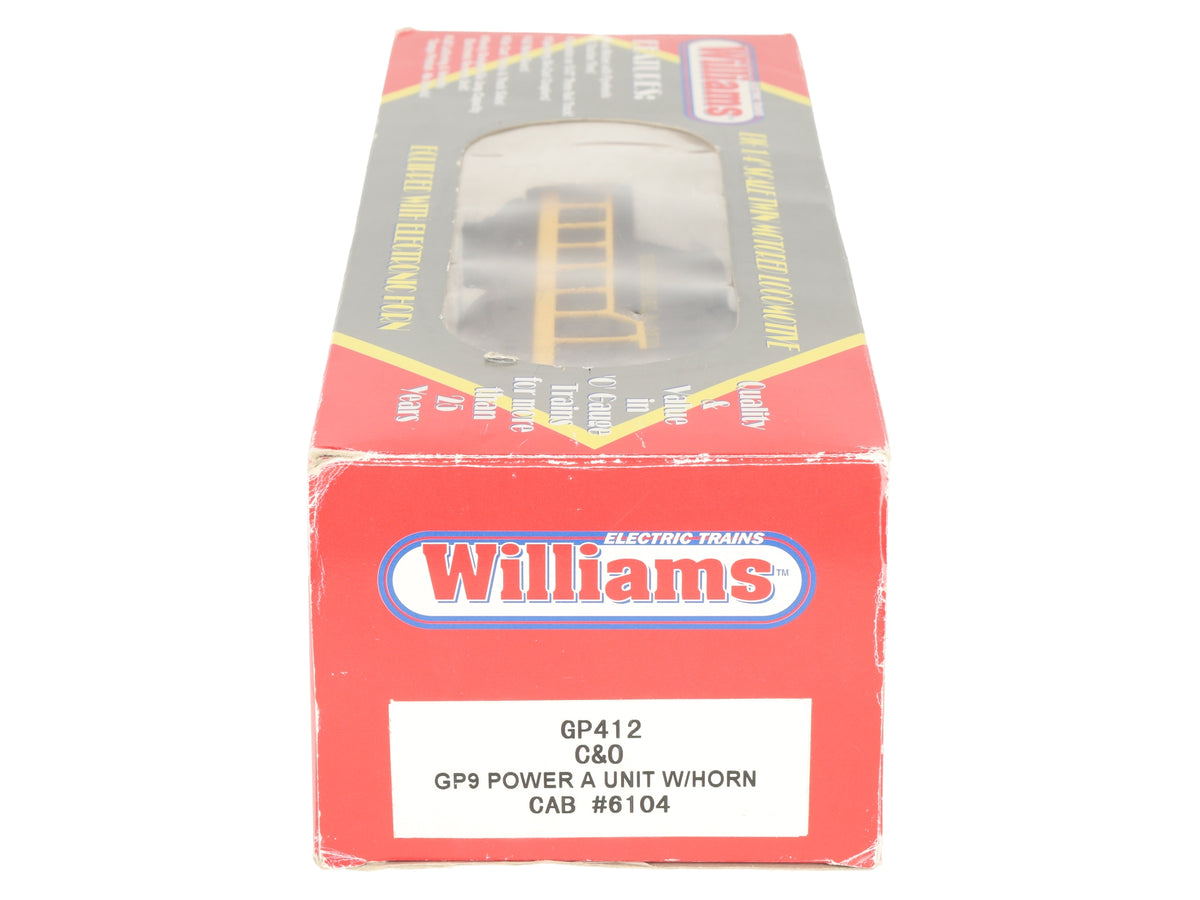 Williams GP412 O Gauge Chesapeake & Ohio GP9 Powered Diesel Locomotive #6104 EX/Box