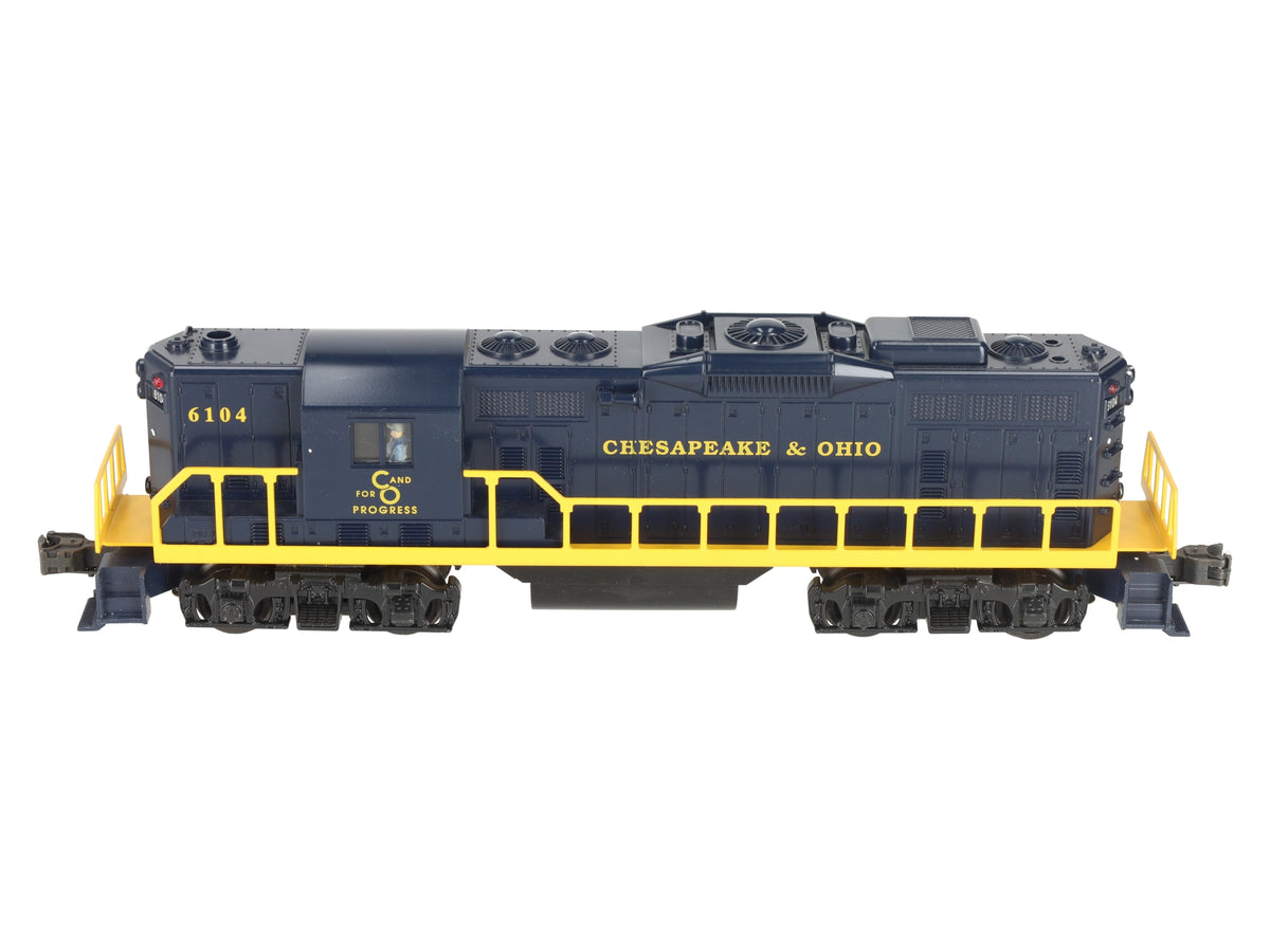 Williams GP412 O Gauge Chesapeake & Ohio GP9 Powered Diesel Locomotive #6104 EX/Box