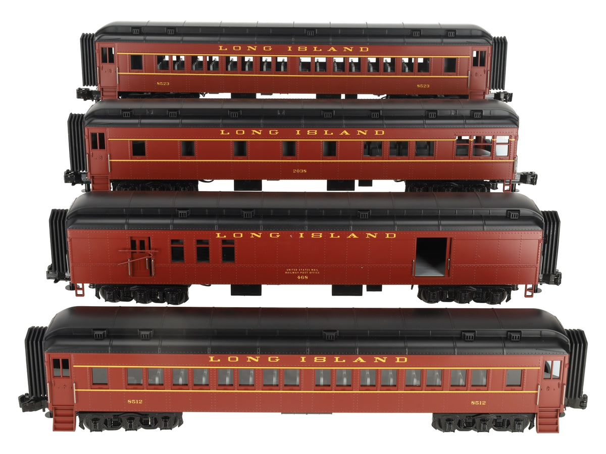 MTH 30-69382 O Gauge RailKing Long Island 4-Car 60’ Madison Passenger Set NIB