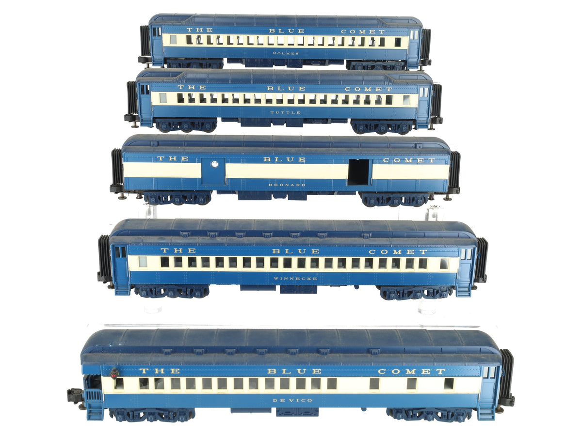 MTH 20-4021 O Gauge Jersey Central 70' Madison Passenger Car Set (Set of 5) VG