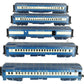 MTH 20-4021 O Gauge Jersey Central 70' Madison Passenger Car Set (Set of 5) VG