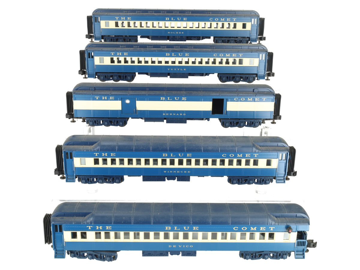 MTH 20-4021 O Gauge Jersey Central 70' Madison Passenger Car Set (Set of 5) VG