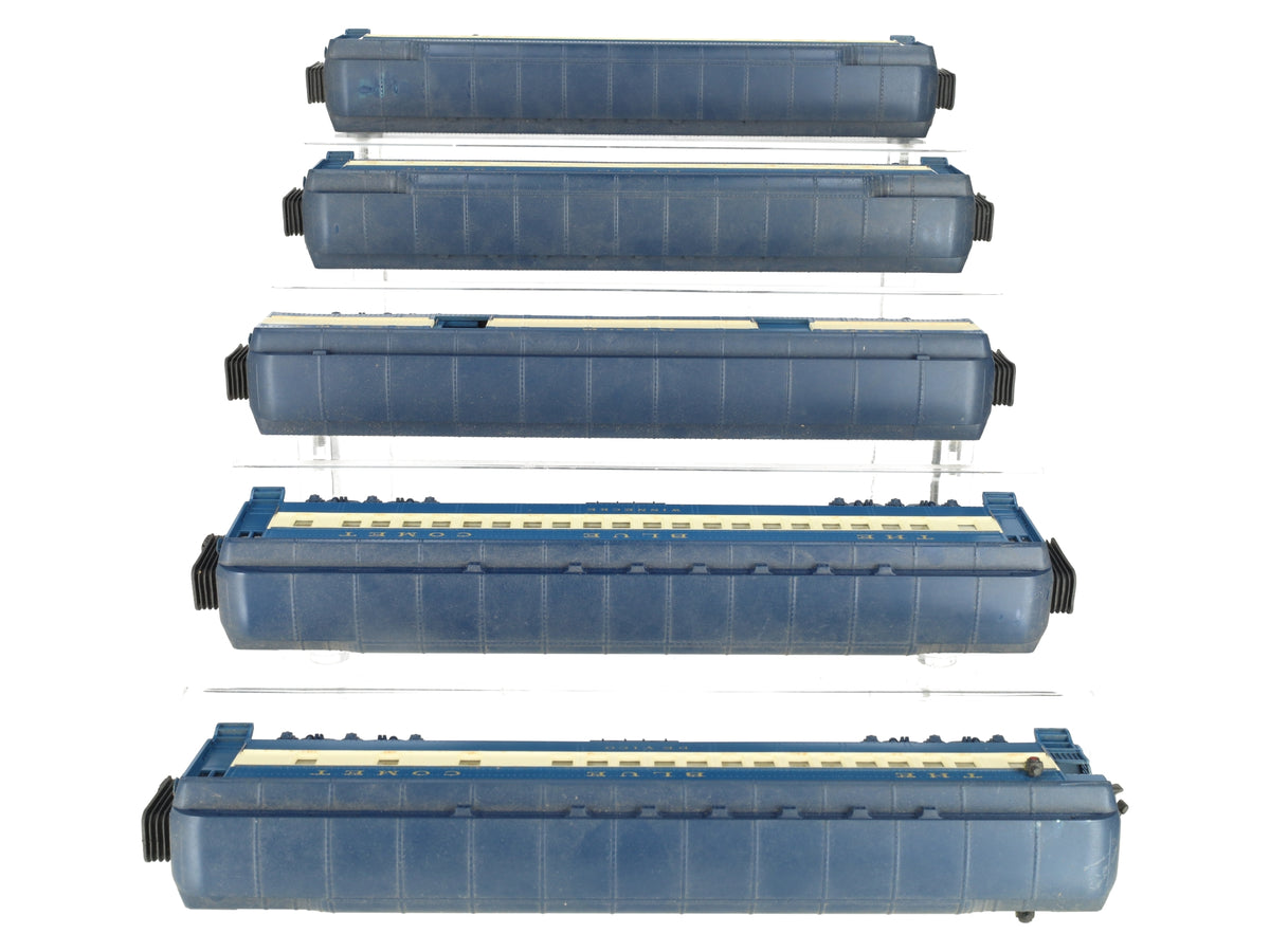 MTH 20-4021 O Gauge Jersey Central 70' Madison Passenger Car Set (Set of 5) VG