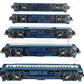 MTH 20-4021 O Gauge Jersey Central 70' Madison Passenger Car Set (Set of 5) VG