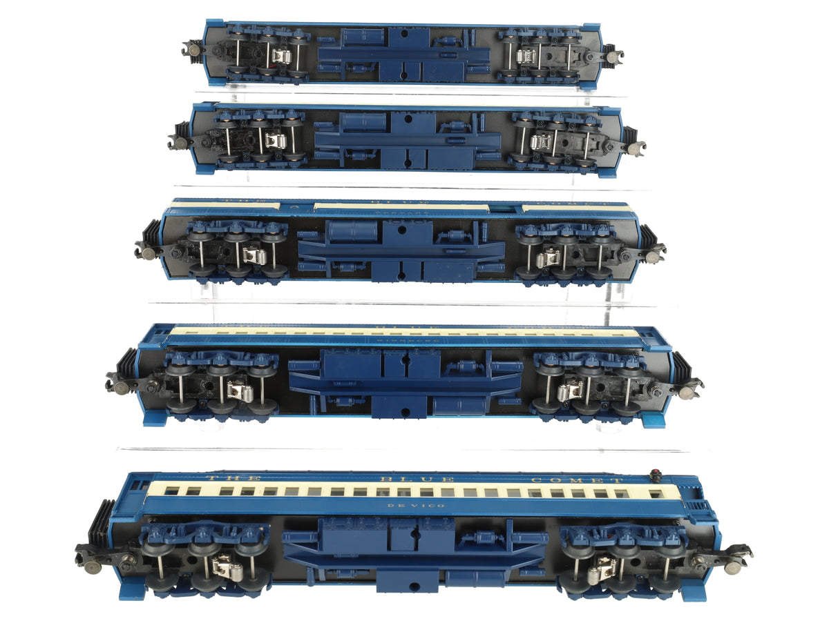 MTH 20-4021 O Gauge Jersey Central 70' Madison Passenger Car Set (Set of 5) VG