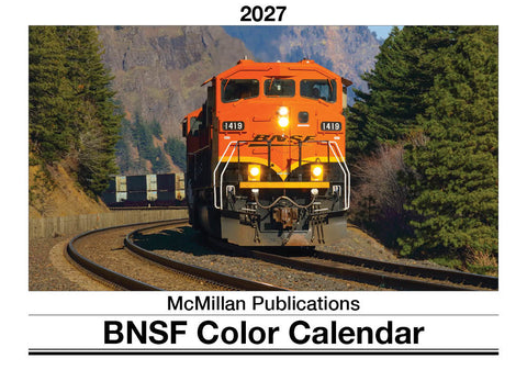 McMillan Publishing BNSF27 2027 BNSF Color Calendar