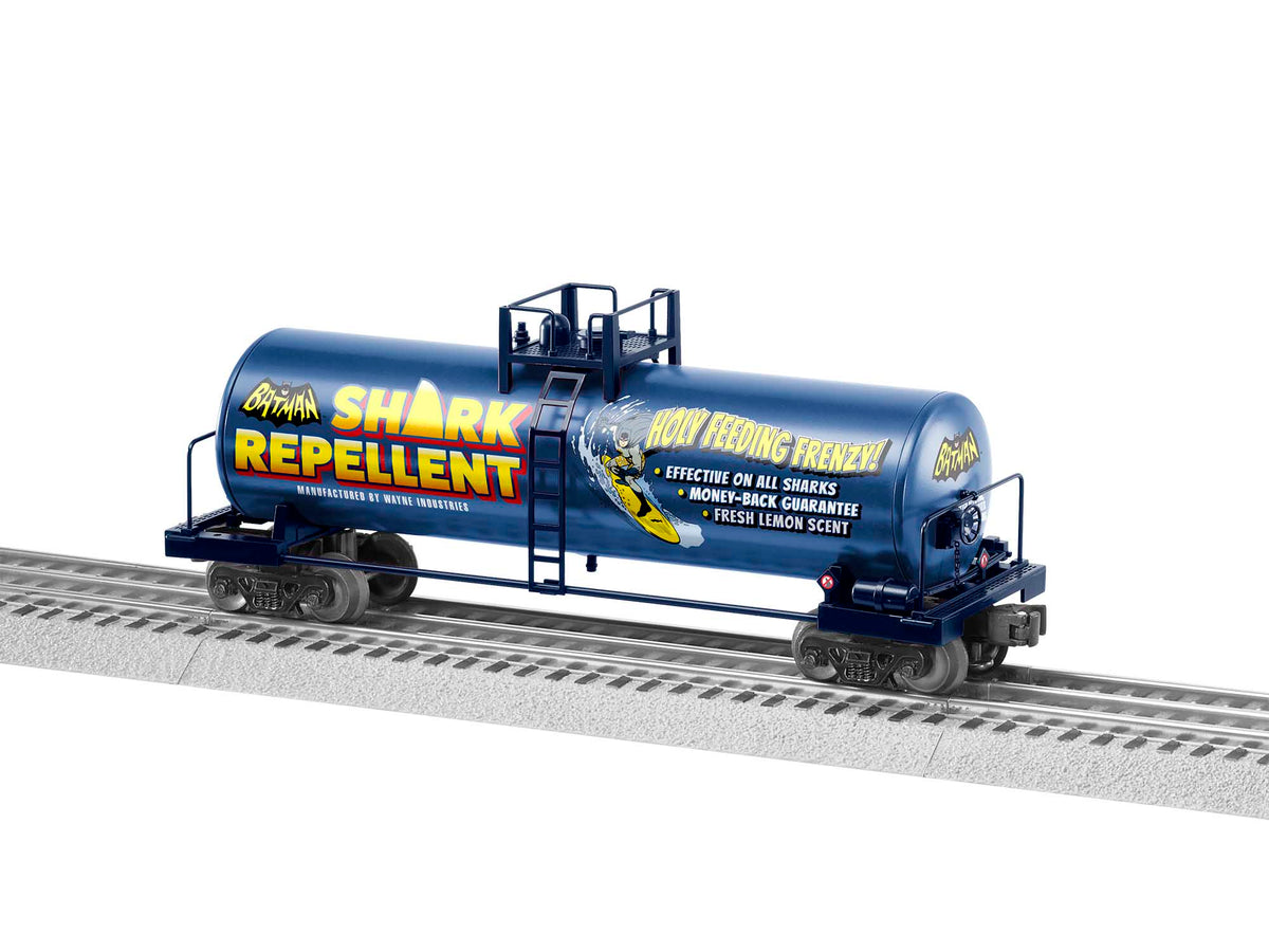 Lionel 2028280 O Gauge Batman Shark Repellent Unibody Tank Car