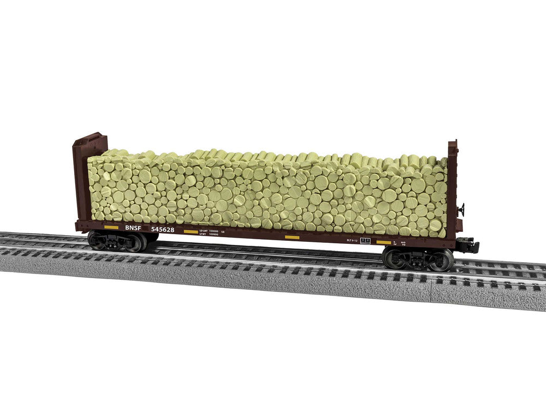 Lionel 2043094 O Burlington Northern Santa Fe Standard Bulkhead Flatcar #545628