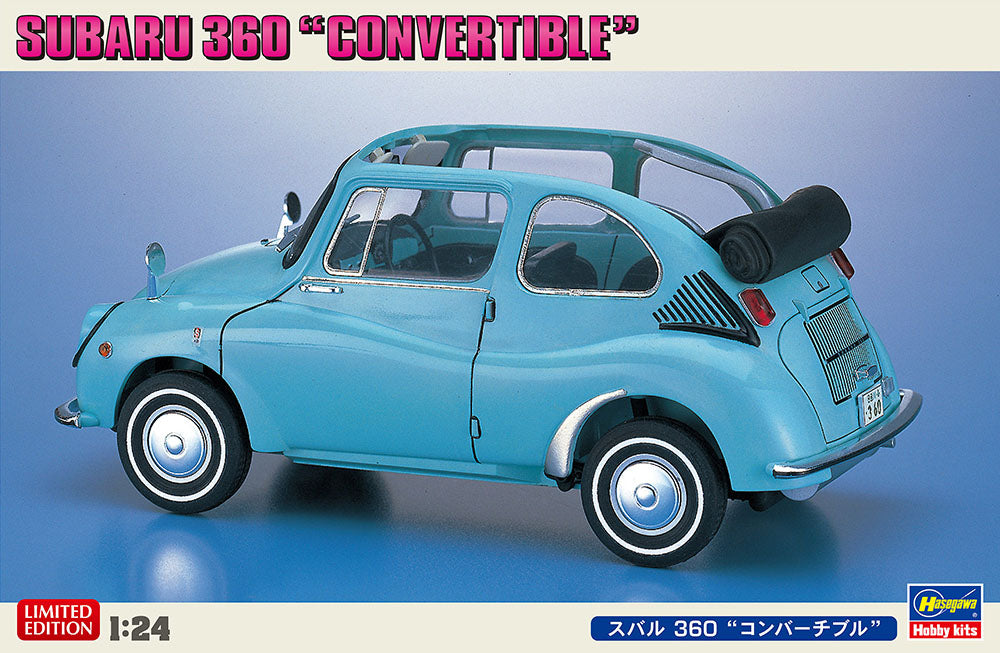 Hasegawa 20494 1:24 Subaru 360 Convertible Car Plastic Model Kit
