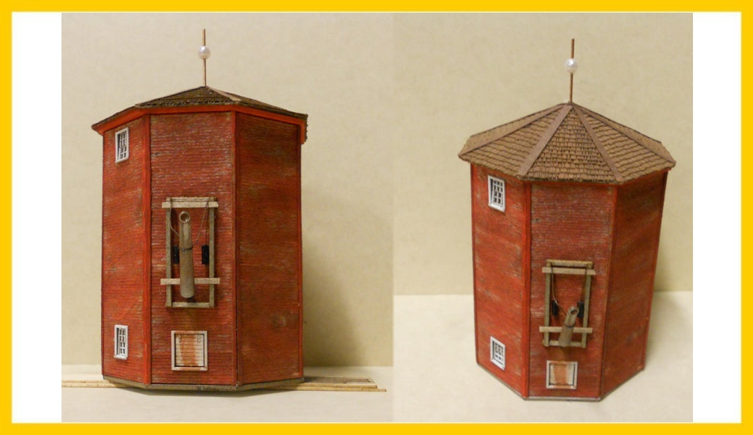 RS Laser Kits 2050-B HO Northern Enclosed Water Tower Building Kit