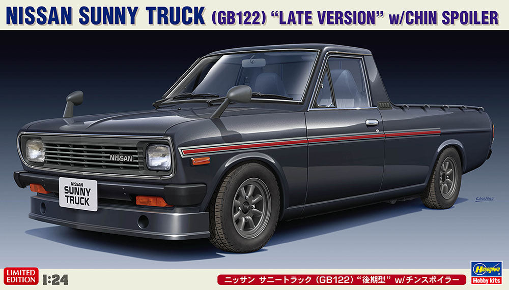 Hasegawa 20552 1:24 Nissan Sunny Truck GB122 with Chin Spoiler Car Model Kit