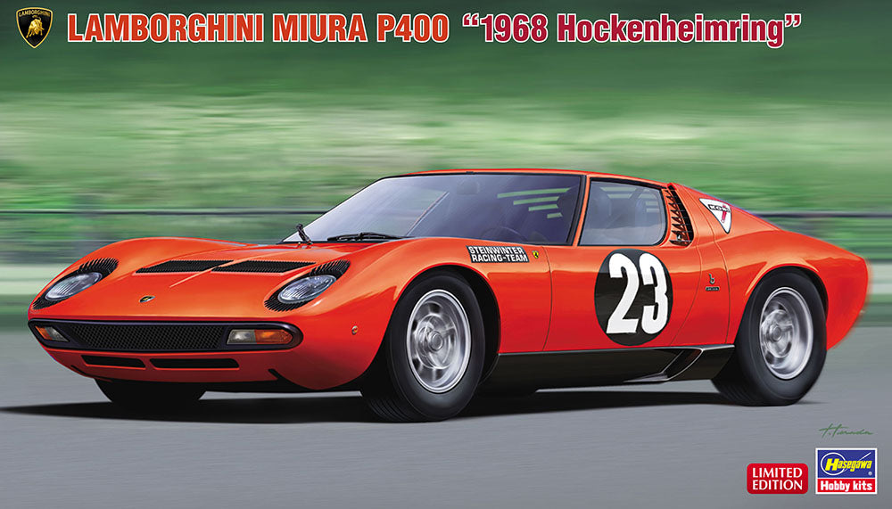 Hasegawa 20567 1:24 Lamborghini Miura P400 1968 Hockenheimring Car Model Kit