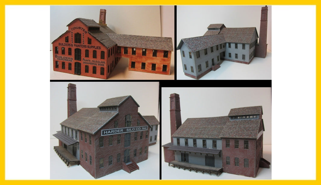 RS Laser Kits 2057 HO Courter Factory Building Kit