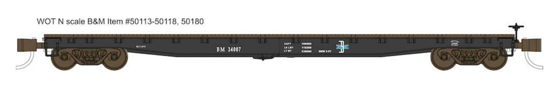 Wheels of Time 50180 N B&M 53'-6