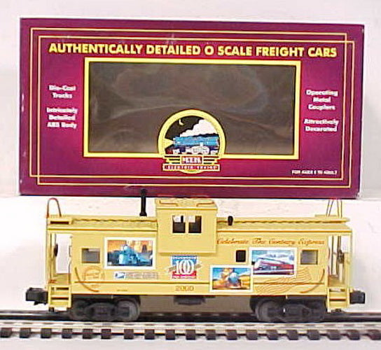 MTH 20-91035 O Gauge USPS Extended Vision Caboose #2000 EX/Box