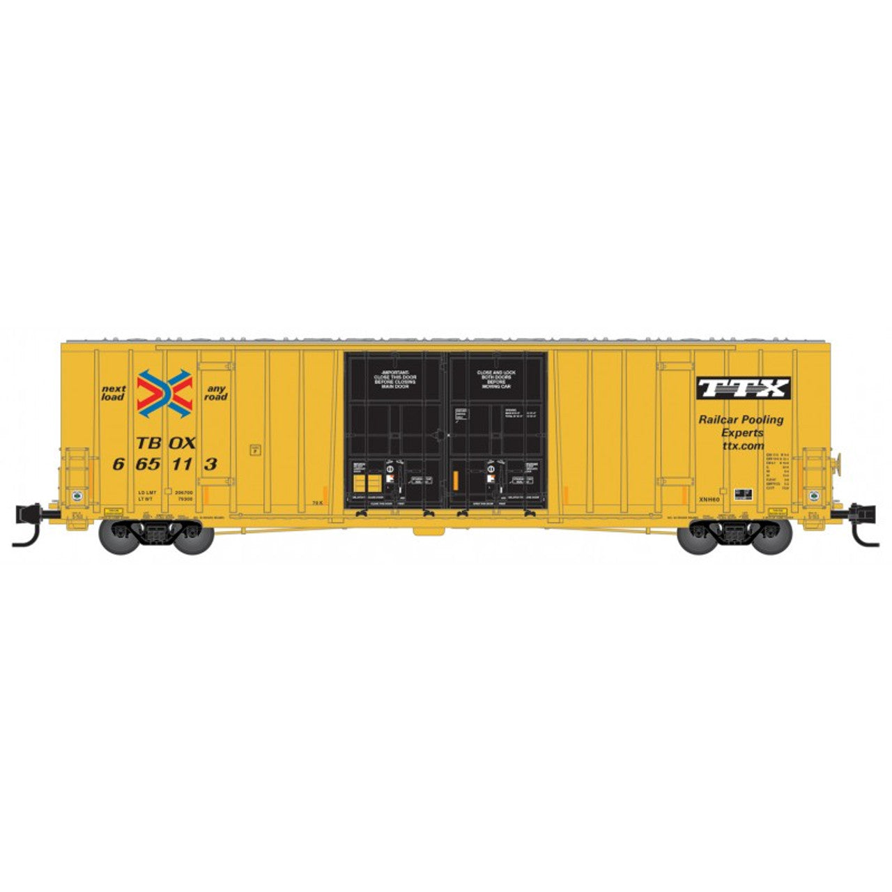 Micro-Trains 12351011 N TTX ver. 1 60' High Cube Boxcar #665113