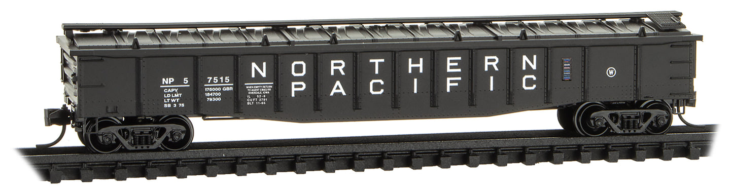 Micro-Trains 10600140 N NP 50' 15 Panel Steel Side Gondola w/Cover #57515