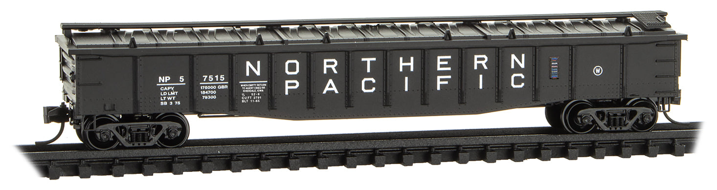 Micro-Trains 10600140 N NP 50' 15 Panel Steel Side Gondola w/Cover #57515