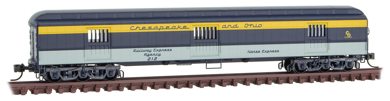 Micro-Trains 14900410 N Chesapeake & Ohio 70' Heavyweight Horse Car #212