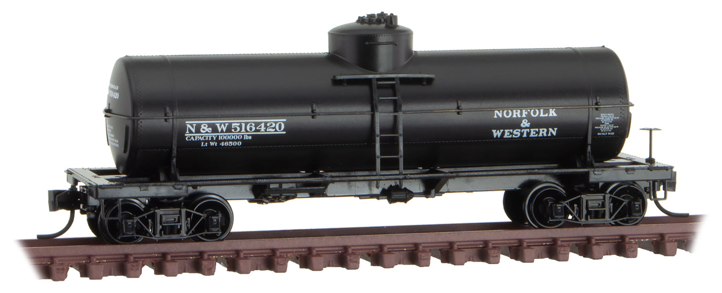 Micro-Trains 06500266 N Norfolk & Western 39' Single Dome Tank Car #516420