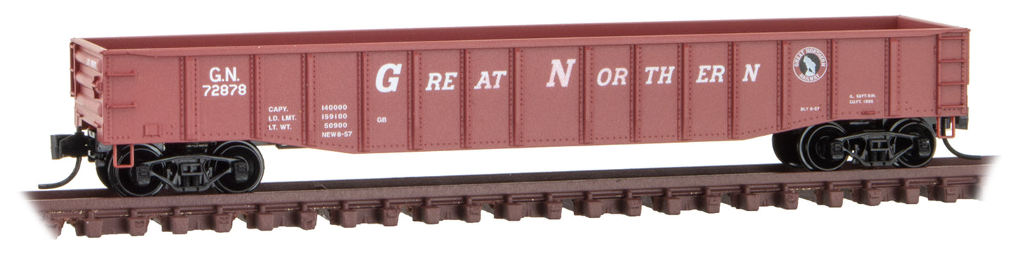 Micro-Trains 10500541 N Great Northern 50’ Steel Side Fixed End Gondola #72878