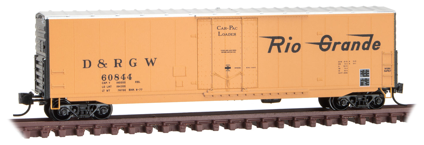 Micro-Trains 18100150 N D&RGW 50' Standard Plug Door Boxcar #60844