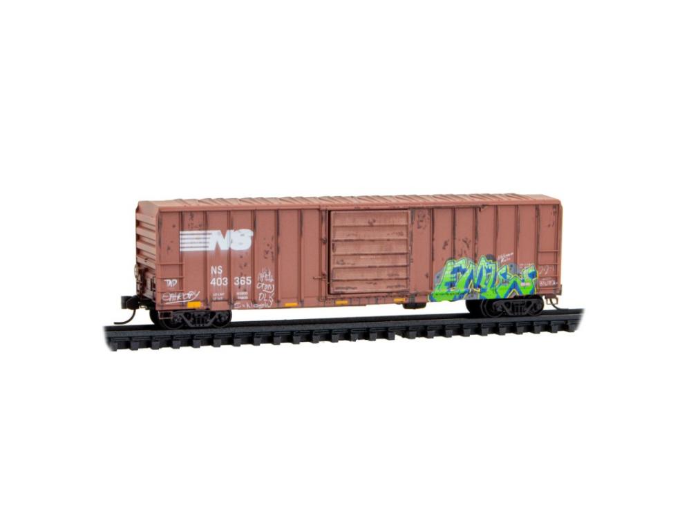 Micro-Trains 99305012 N Norfolk Southern Weathered 50' Boxcar (Set of 3)