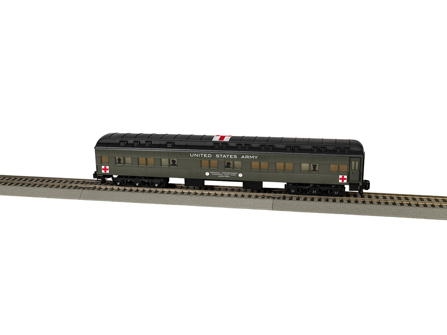 Lionel 2119310 S American Flyer US Army Hospital Car Pack (Pack of 4)