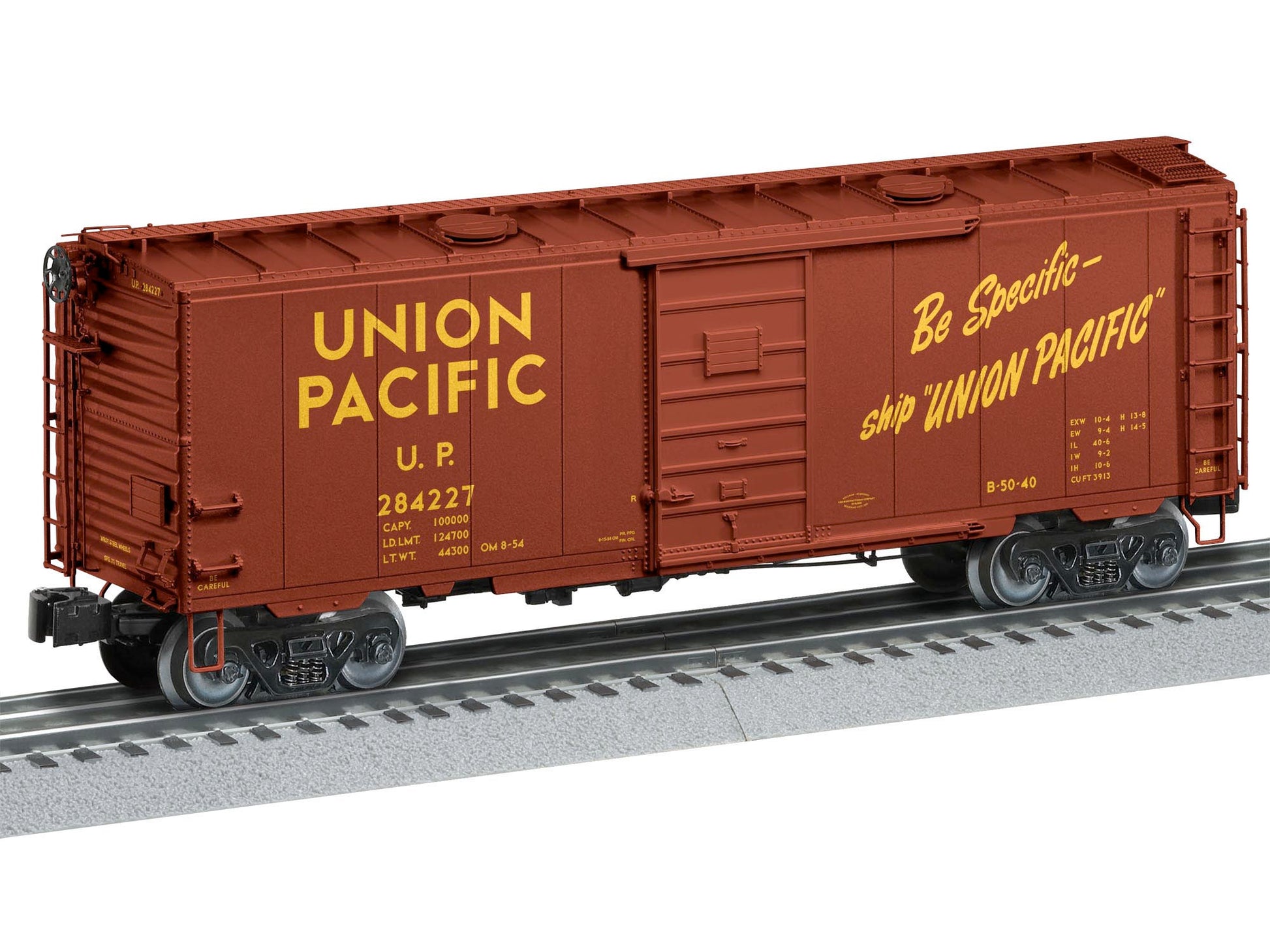 Lionel 2126112 O Union Pacific 40' Roof-Hatch Boxcar #284227