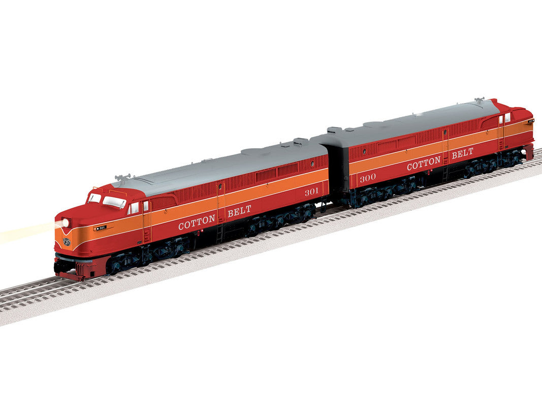 Lionel 2133420 O Cotton Belt Legacy PA AA Diesel Locomotive #300/301 (Set of 2)