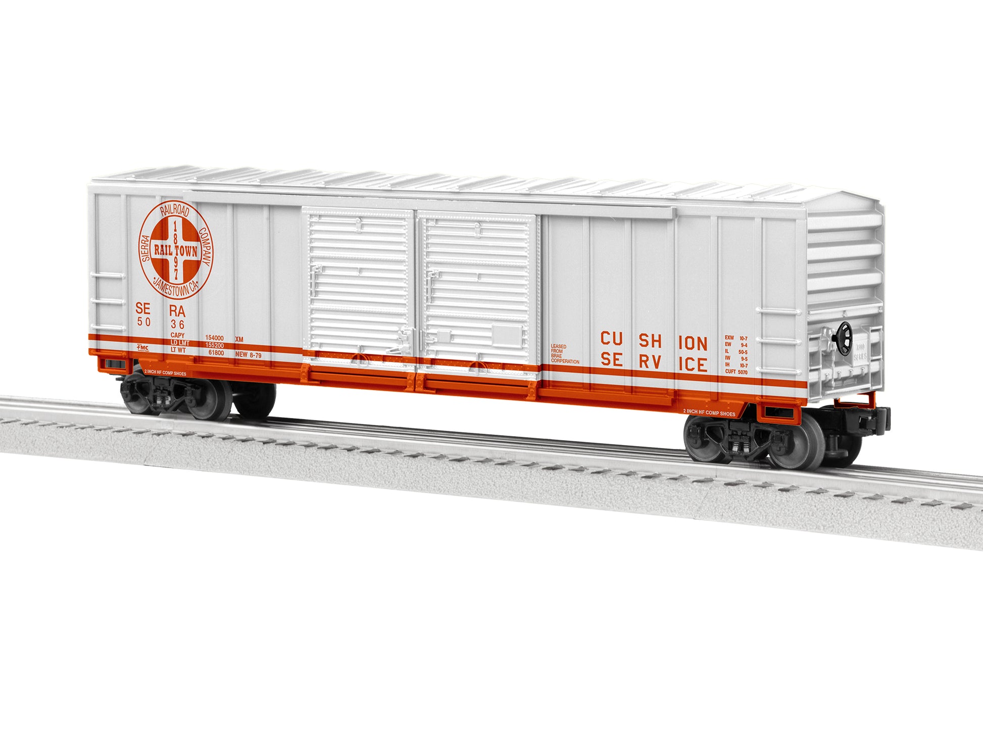 Lionel 2143122 O Sierra Railroad Double Door Boxcar #5036