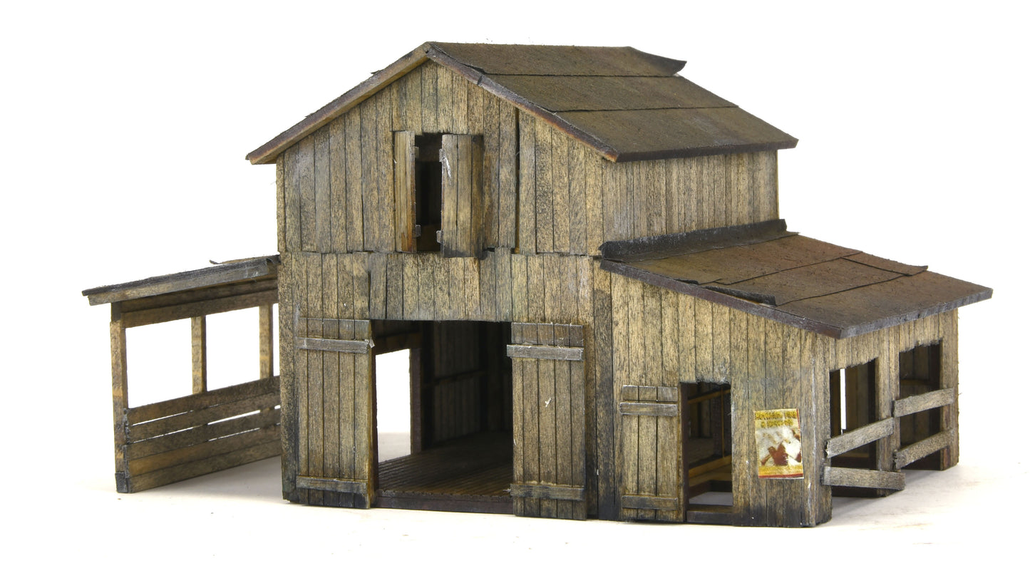 Banta Model Works 2147 HO Foley's Barn Wood Building Kit