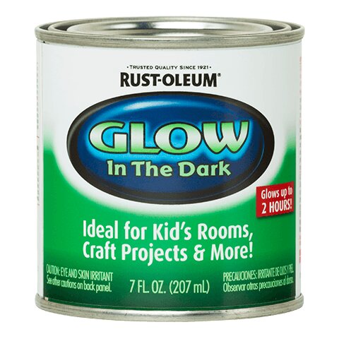 Rust-Oleum 214945 Glow In The Dark Paint 7 Oz Tin