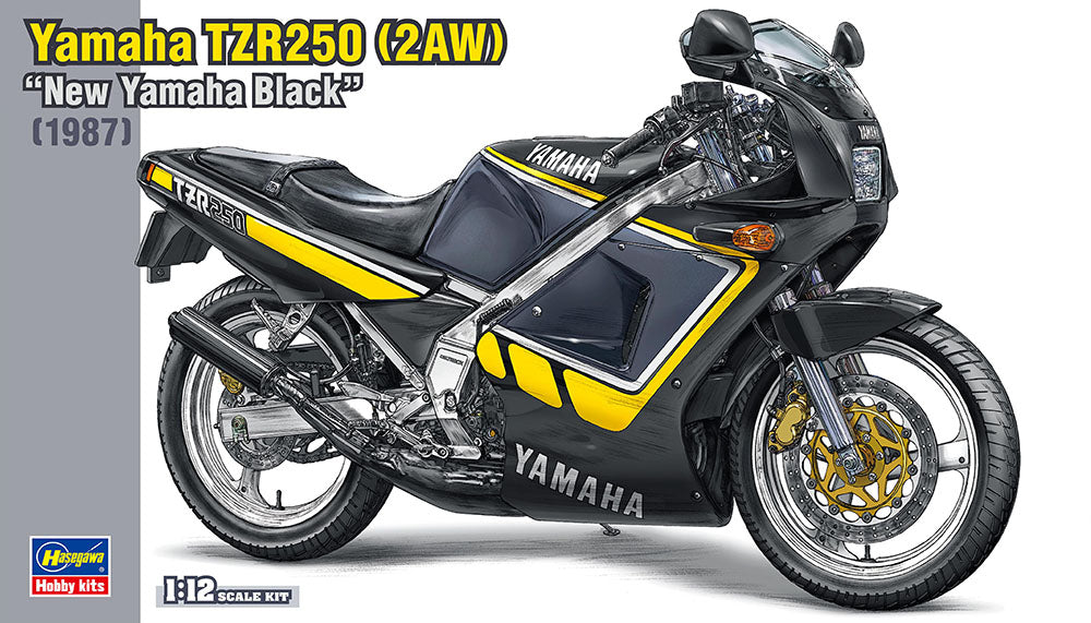 Hasegawa 21743 1:12 Yamaha TZR250 2AW Black Sport Motorcycle Model Kit