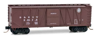 Micro-Trains 02800200 N DRGW 40' Outside Braced Boxcar #66172  LN/Box