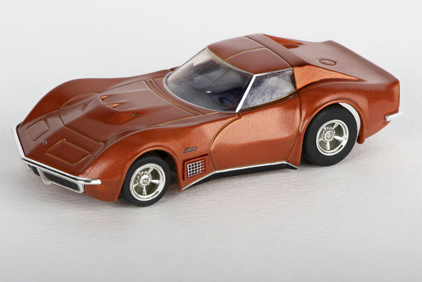AFX 22047 HO 1971 Corvette 454 Ontario Orange Mega G+ MegaG Plus Slot Car