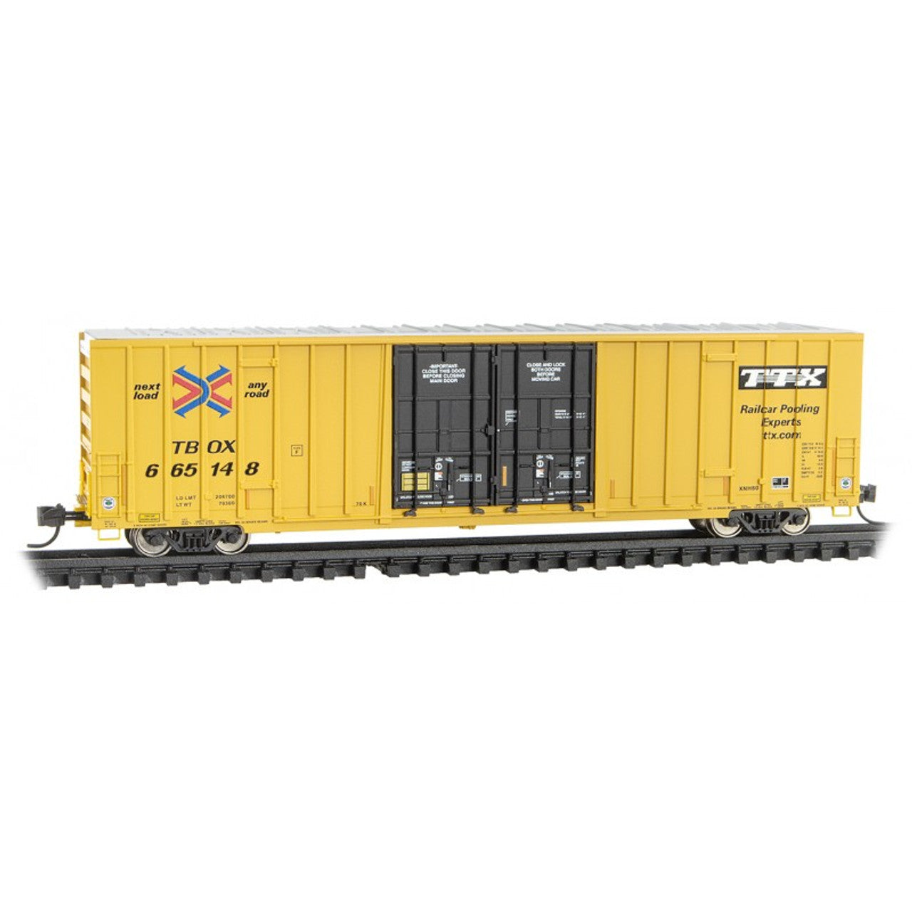 Micro-Trains 12353011 N TTX ver. 1 60' High Cube Boxcar #665148 LN/Box