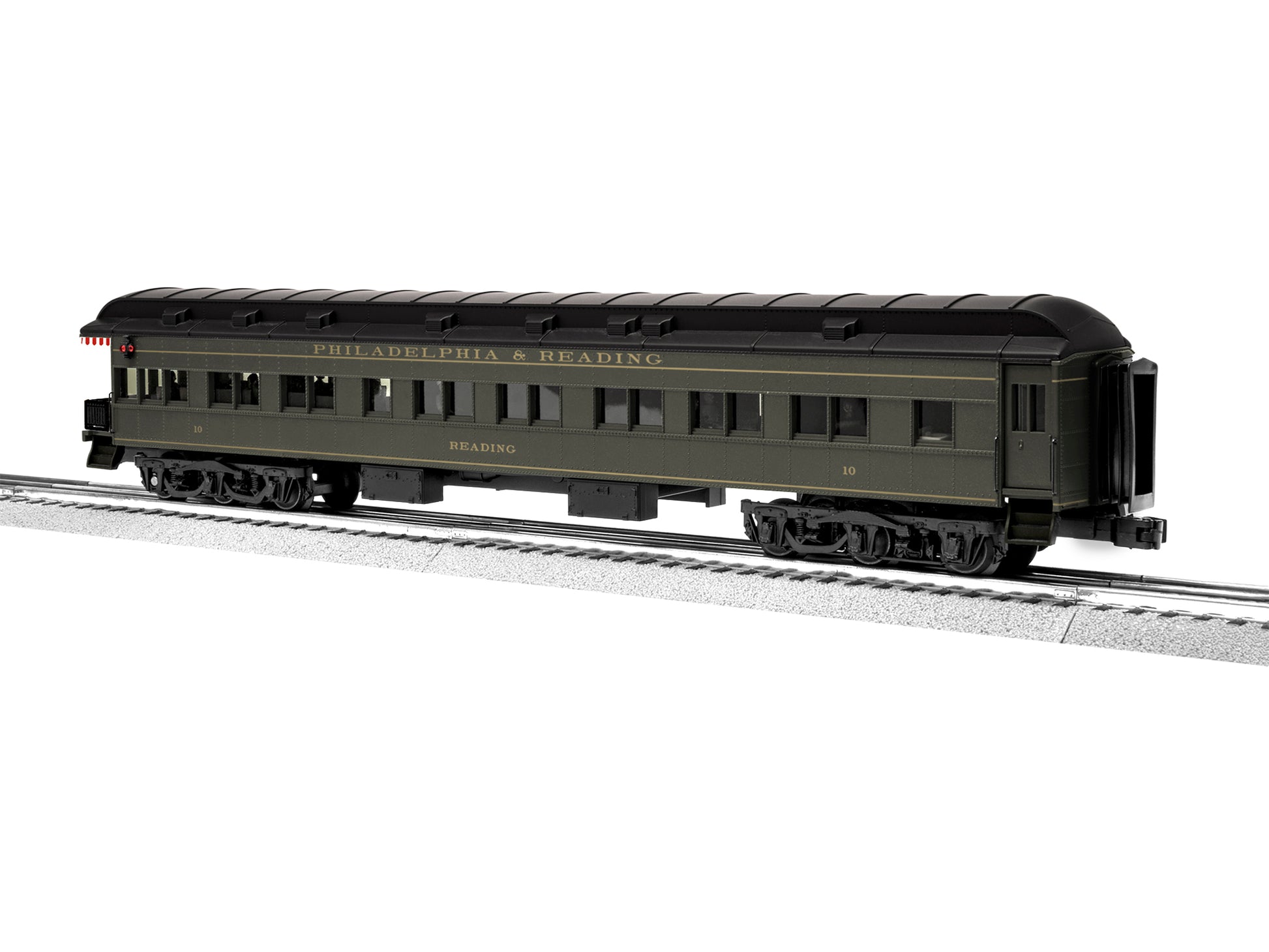 Lionel 2227020 O Gauge Philadelphia & Reading Observation Car #10