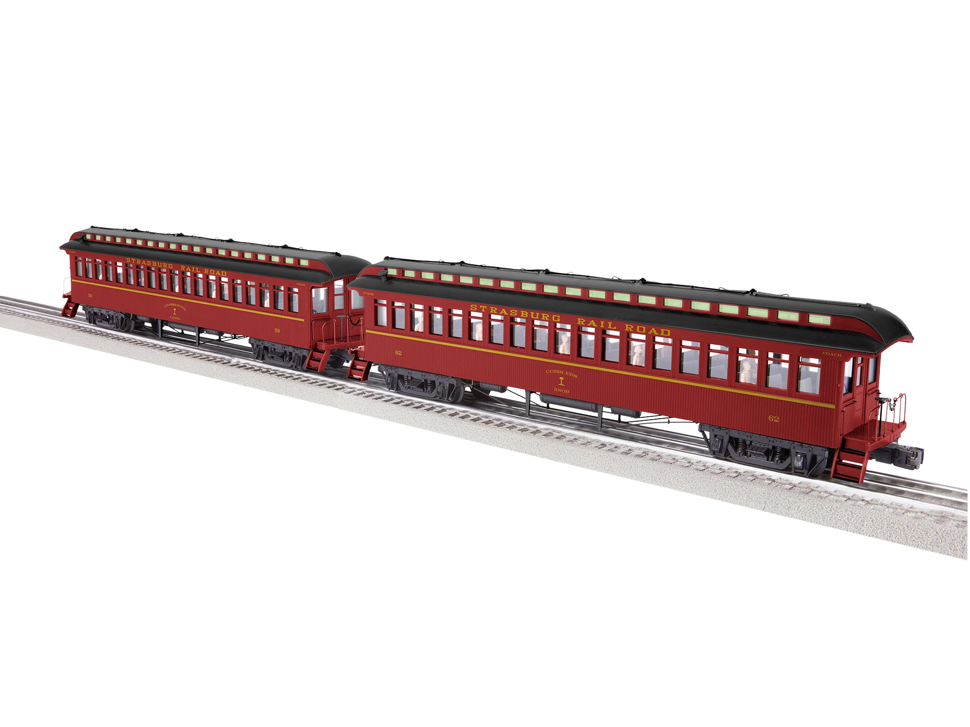 Lionel 2227030 O Strasburg Railroad Wood Coach #1 (Pack of 2)