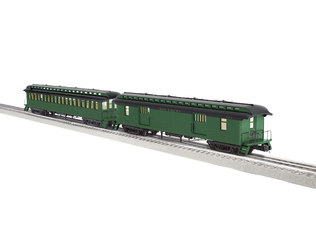 Lionel 2227460 O Southern Wood Baggage/Coach Car (Set of 2) NIB
