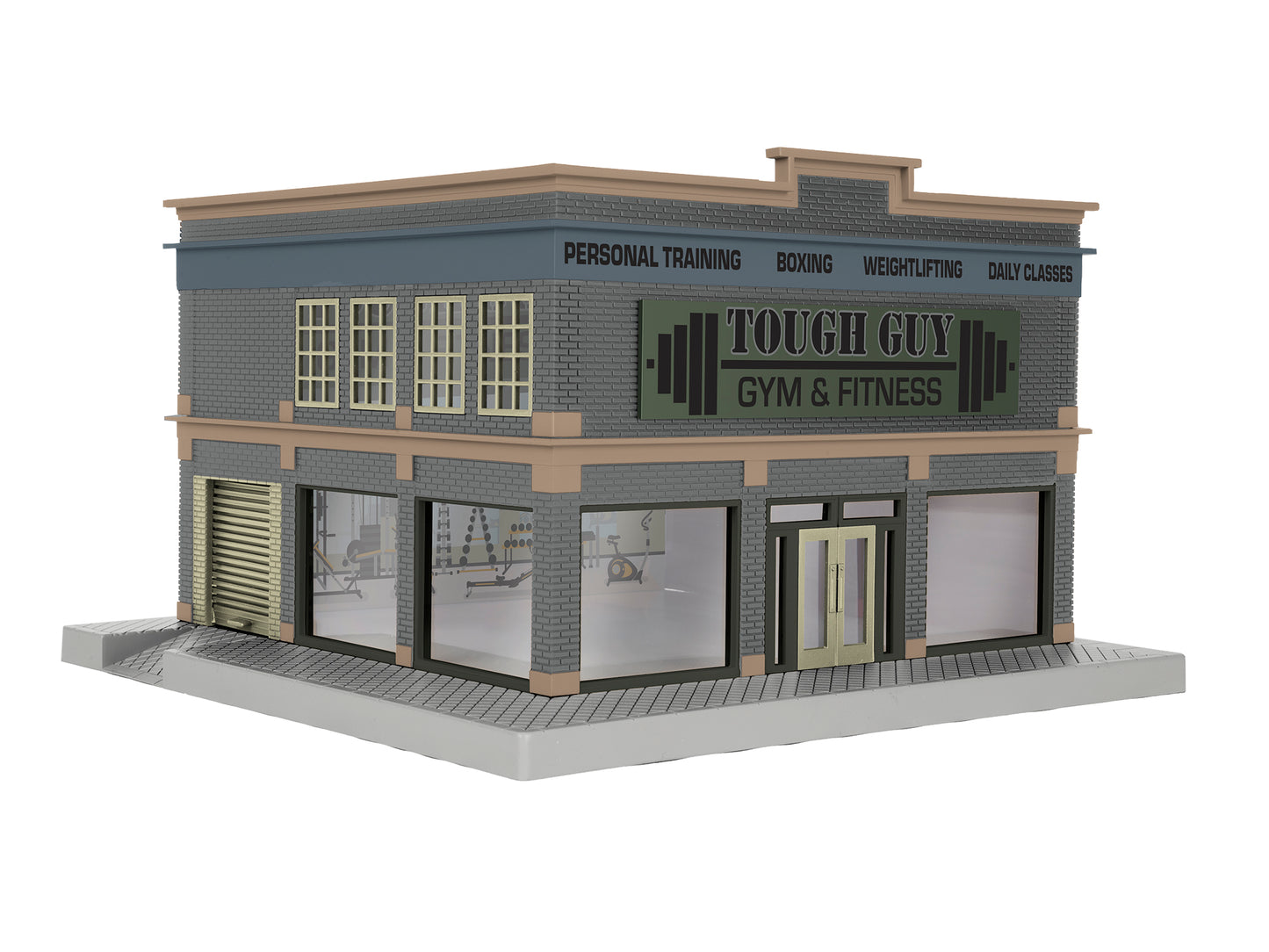 Lionel 2229060 O Assembled Plug-Expand-Play Tough Guy Gym & Fitness Building