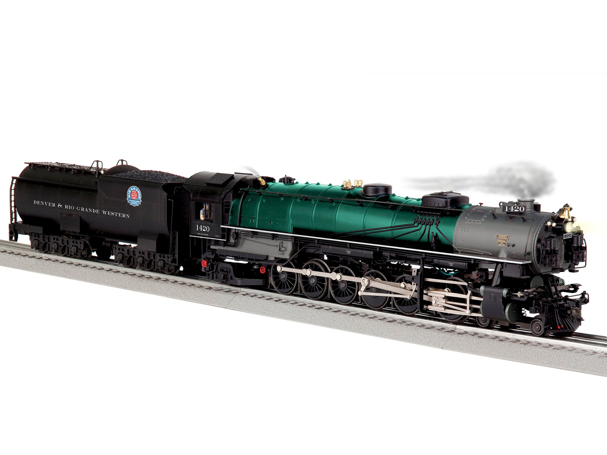 Lionel 2231290 16 BTO D&RGW 4-12-2 Steam Locomotive & Tender #1420 with Legacy