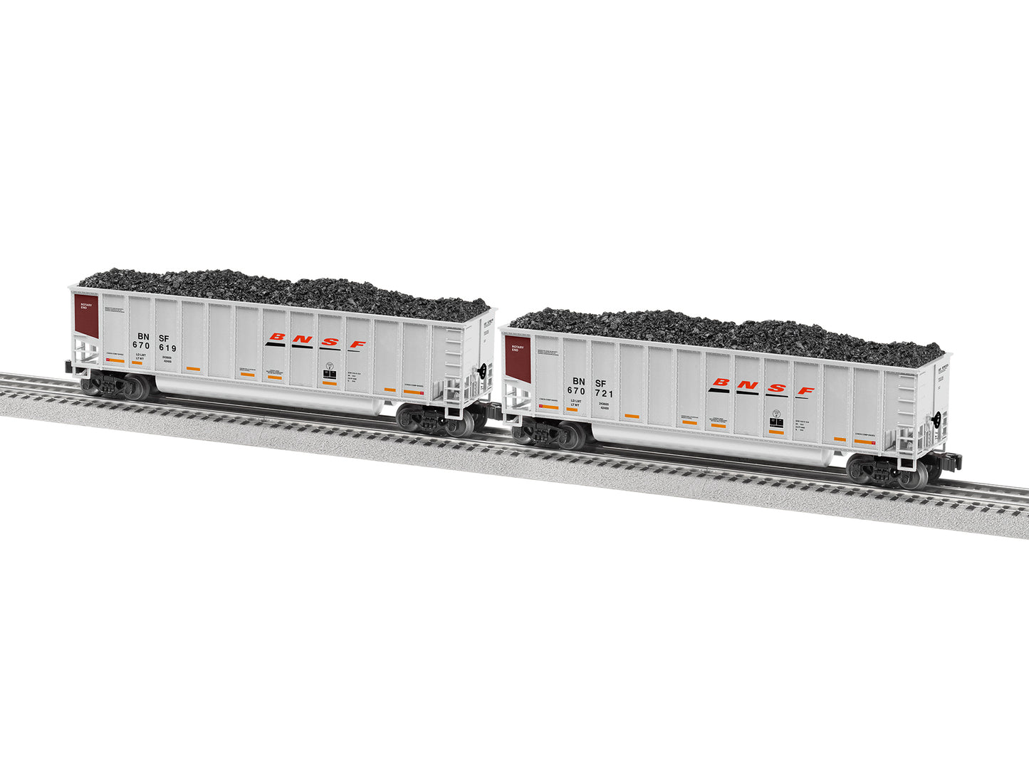 Lionel 2243010 O BNSF Standard Rotary Gondola (Set of 4)