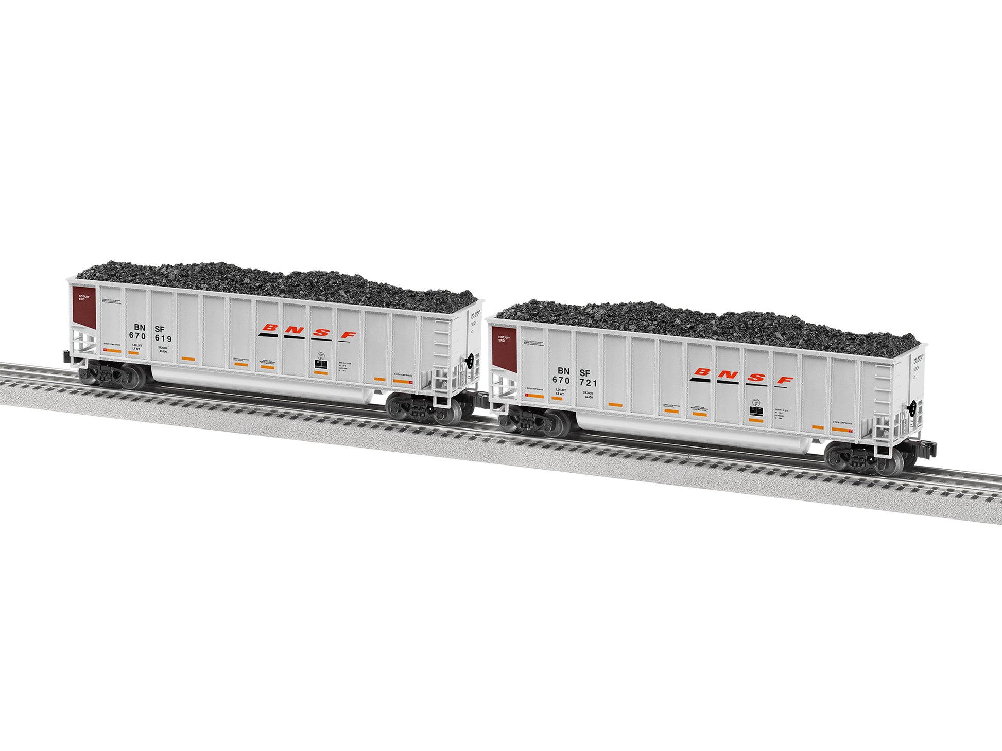 Lionel 2243010 O BNSF Standard Rotary Gondola (Set of 4)