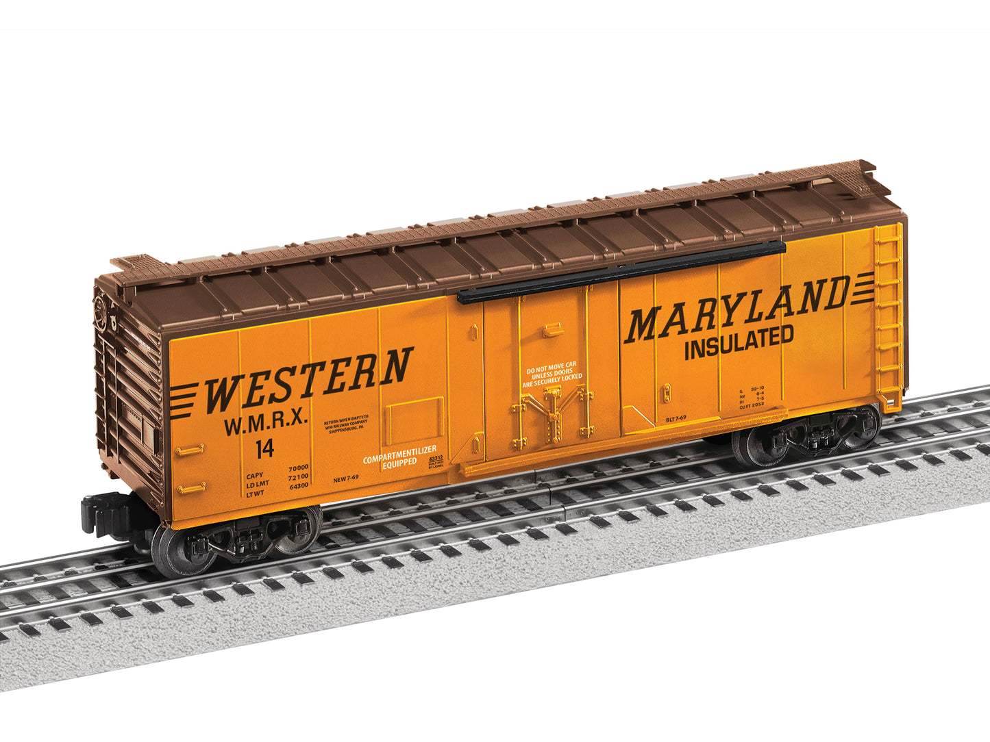 Lionel 2243312 O Gauge Western Maryland RBL Reefer Car #14